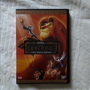 Disney The Lion King Platinum Edition DVD - Orange and Black